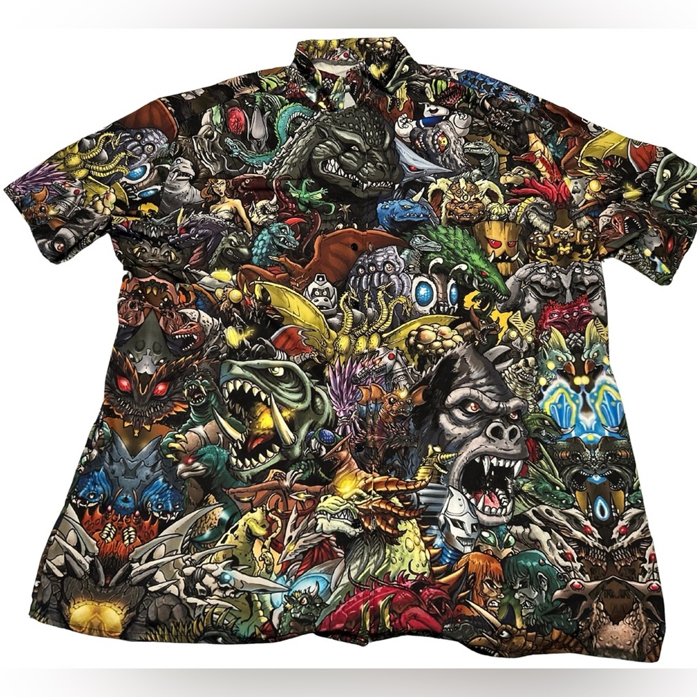 Welcome to the World of Godzilla Graphic Print Shirt